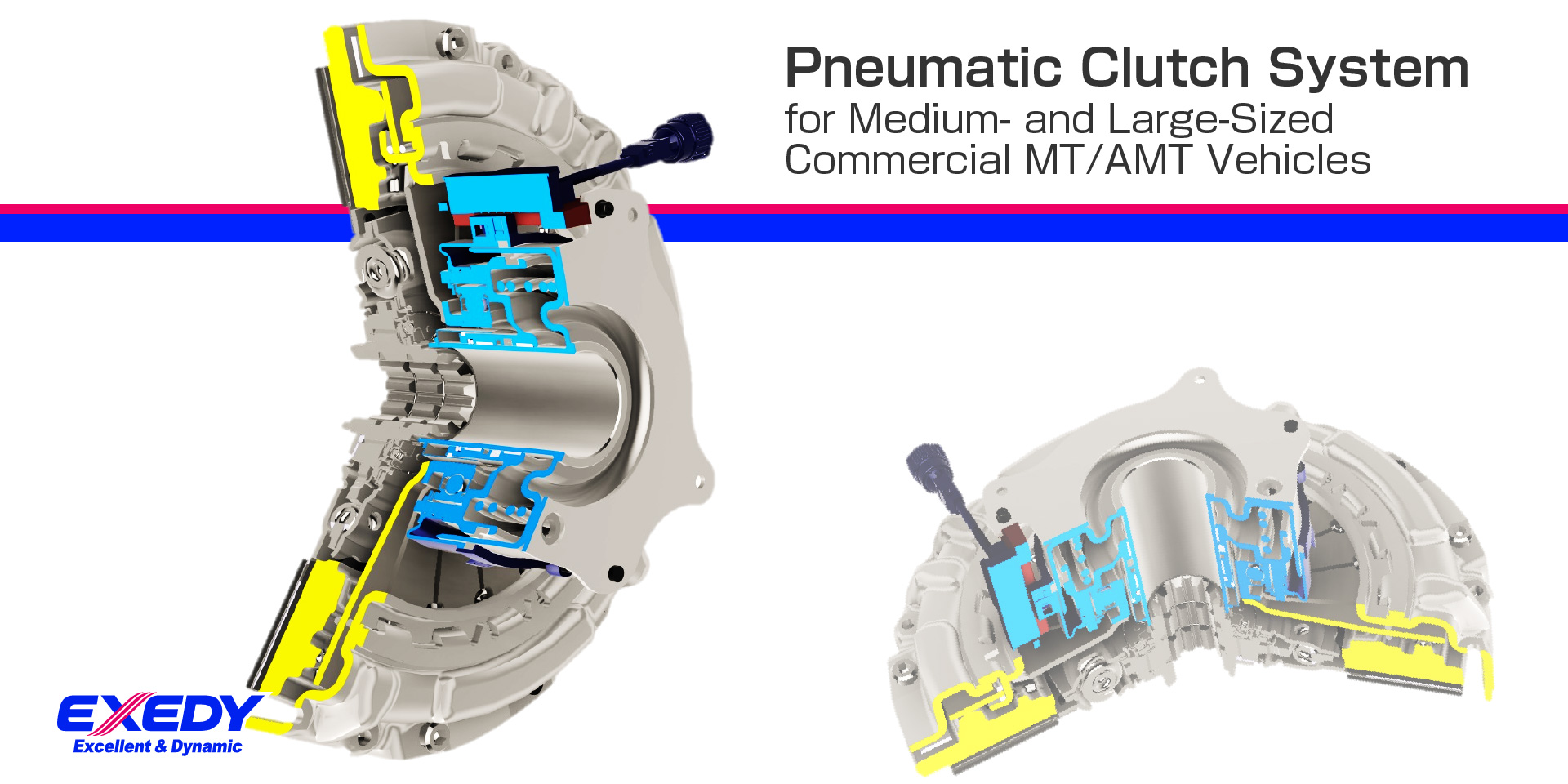 Pneumatic Clutch System
for Medium- and Large-Sized Commercial MT/AMT Vehicles