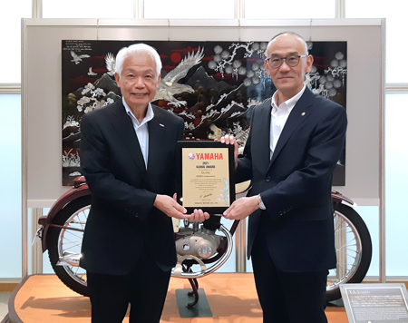 Global Quality Award from Yamaha Motor Co., Ltd. 